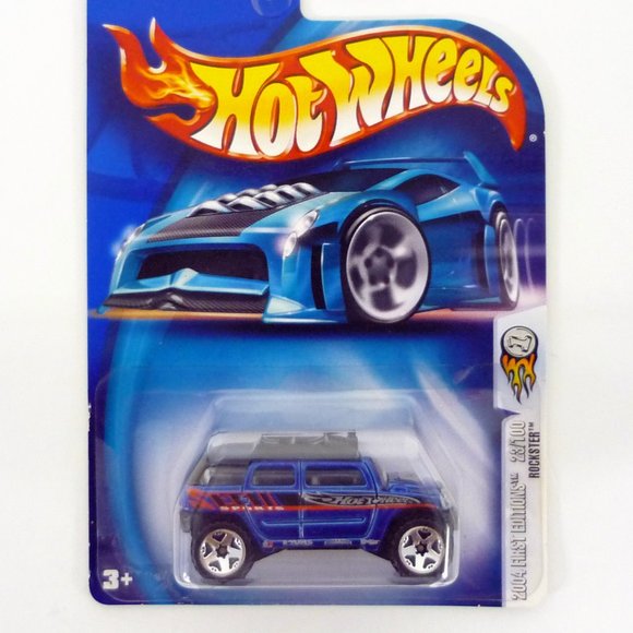 Hot Wheels Rockster #023 First Editions 23/100 Blue Die-Cast Truck 2004 - Picture 1 of 1